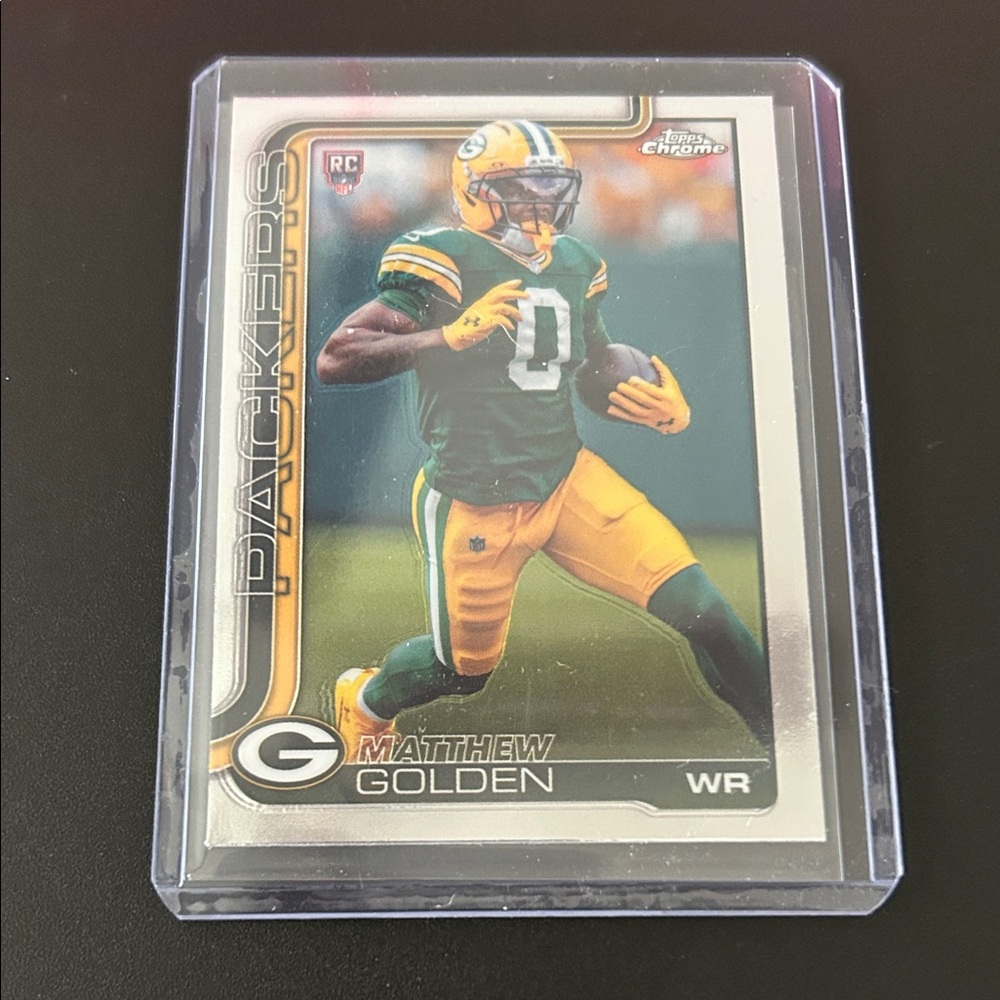 Topps Green and Gold Packers Matthew Golden Football Card